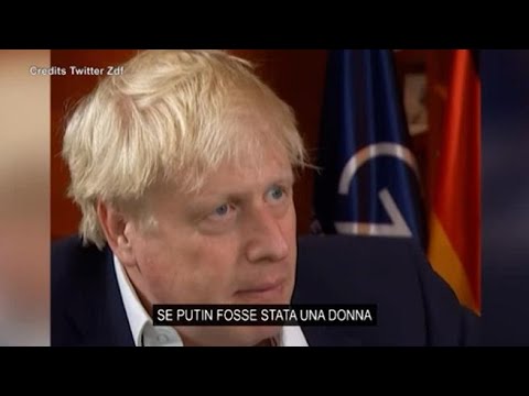 Ucraina, Johnson: «Se Putin fosse stato una donna non avrebbe iniziato guerra»