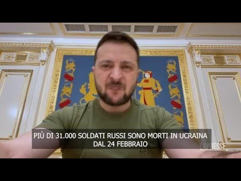 Ucraina, Zelensky: «Oltre 31mila soldati russi morti dall’inizio della guerra»