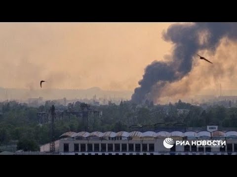 Ucraina: colonne di fumo dall’impianto Azot di Severodonetsk