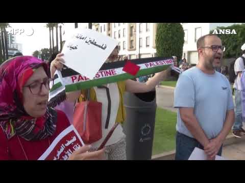 Marocco, protesta contro la visita del generale israeliano Kochavi