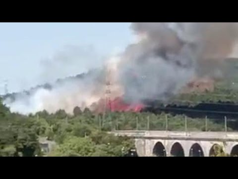 Friuli, incendio sul Carso: chiusi 30 chilometri di autostrada