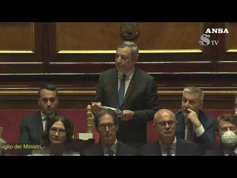 Ecco cosa ha detto Draghi al Senato, il discorso (di mezz’ora) in 6 minuti