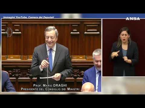 Draghi alla Camera: “Mi reco al Colle per comunicare le mie determinazioni”