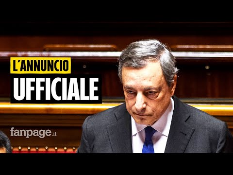 Mario Draghi rassegna le dimissioni a Mattarella, l’annuncio ufficiale del Quirinale
