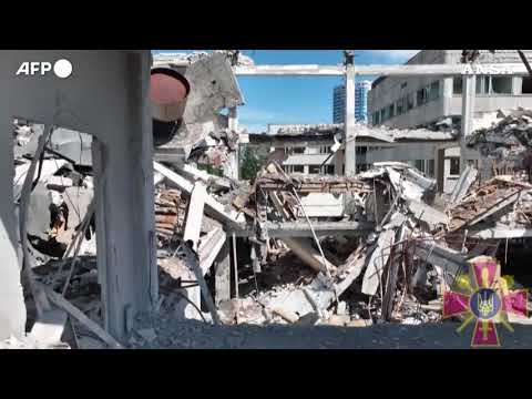 Ucraina, Kharkiv: gli edifici colpiti dai russi nell’attacco del 21 luglio