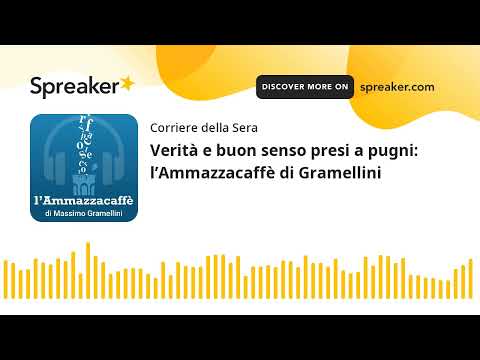 Verità e buon senso presi a pugni: l’Ammazzacaffè di Gramellini