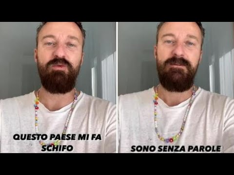 Lo sfogo di Facchinetti: «Questo paese mi fa schifo, sono senza parole»