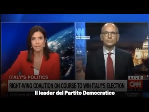 Letta alla Cnn: «Meloni premier è un rischio, farebbe felici Trump, Putin e Orban»
