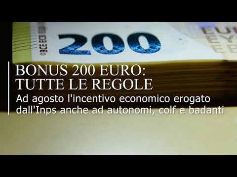 Bonus 200 euro per autonomi, colf e badanti: tutte le regole