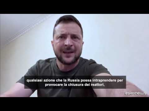 Zelensky: a Zaporizhzhia altissimo rischio, serve missione Aiea