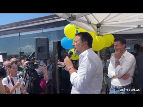 Elezioni, Salvini: ponte Messina serve a unire l’Italia all’Ue