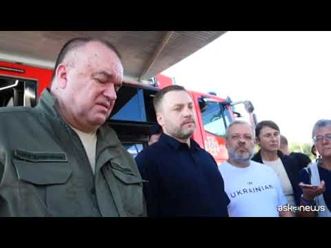 Soccorritori ucraini si addestrano in caso di incidente nucleare