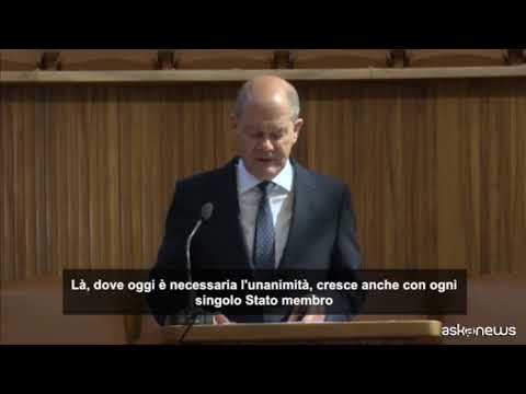 Scholz sogna “Ue fino a 36 Stati membri e stop diritto di veto”