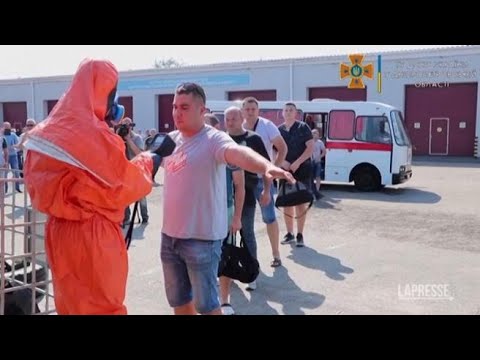 Ucraina, i soccorritori si esercitano per un disastro nucleare