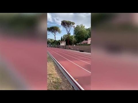 Marcell Jacobs, l’impressionante sprint in allenamento all’Acquacetosa