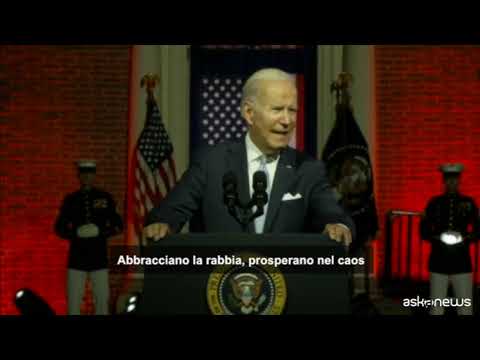 Biden, la nostra democrazia è minacciata da Trump e repubblicani