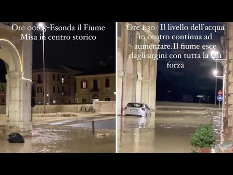 La piena e l’esondazione del fiume Misa: come l’acqua è salita minuto per minuto fino a uscire…