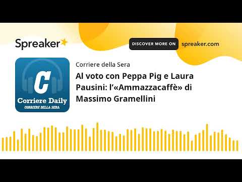 Al voto con Peppa Pig e Laura Pausini: l’«Ammazzacaffè» di Massimo Gramellini
