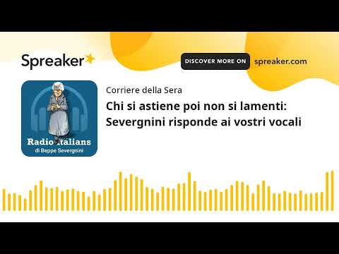 Chi si astiene poi non si lamenti: Severgnini risponde ai vostri vocali