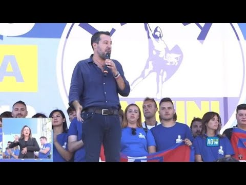 Pontida, Salvini: «Dal prossimo anno, impegno per azzerare il canone Rai»