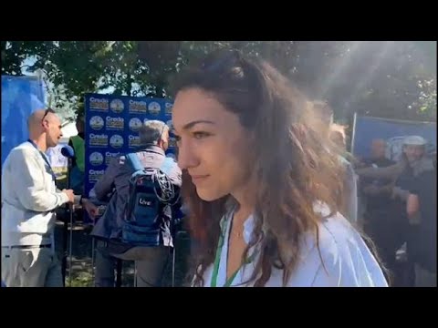 Francesca Verdini, la compagna di Salvini per la prima volta a Pontida
