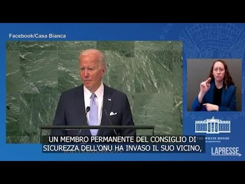 Biden: «Con la sua guerra brutale, la Russia ha violato la Carta Onu»
