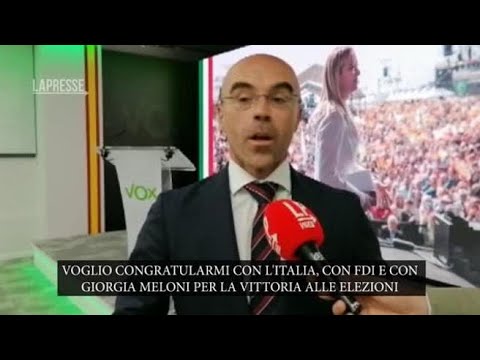 Buxadé della spagnola Vox: «La vittoria di Meloni è aria fresca per il futuro dell’Ue»
