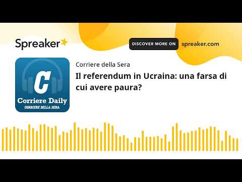Il referendum in Ucraina: una farsa di cui avere paura?