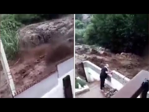 Fiume di fango sfiora le case: a Formia frana la montagna dopo il nubifragio