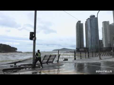 Corea del Sud, il tifone Hinnamnor provoca danni e allagamenti