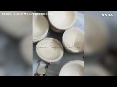 Siria, sequestro di droga Captagon in forma di ciotole da hummus