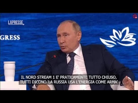 Gas, Putin: «Pronti ad attivare Nord Stream 2, non abbiamo imposto noi le sanzioni»