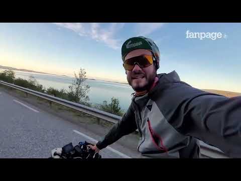 Da Milano a Capo Nord pedalando per i poveri: “Volevo restituire quello che la bici ha dato a me”