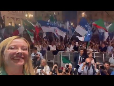 Giorgia Meloni a Torino: video-selfie sui social: «Grazie»