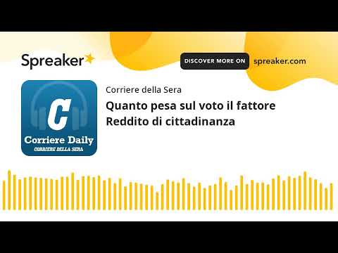 Quanto pesa sul voto il fattore Reddito di cittadinanza