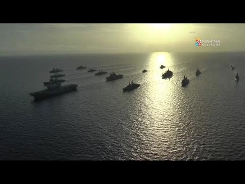Mar Tirreno, la Cavour e la Garibaldi alle esercitazioni Nato con la Marina
