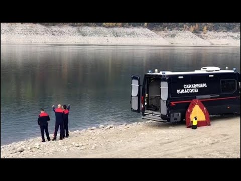 Sara Pedri. ricerche in corso nel lago di Santa Giustina