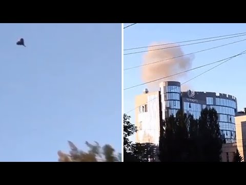 Un drone kamikaze colpisce Kiev: esplosioni nel centro della città