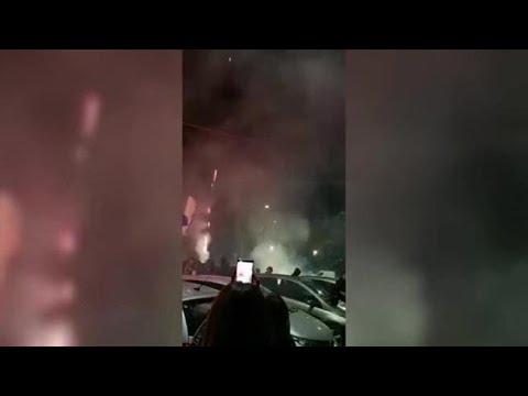 I 115 anni dell’Atalanta, fuochi d’artificio e cori sotto lo stadio