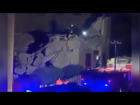 Crollo all’università di Cagliari: le prime immagini
