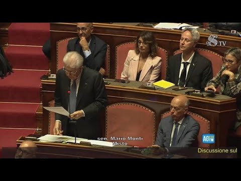 Monti sulla fiducia a Meloni: «Dia unità di azione di governo. Ora mi astengo, deve convincermi»