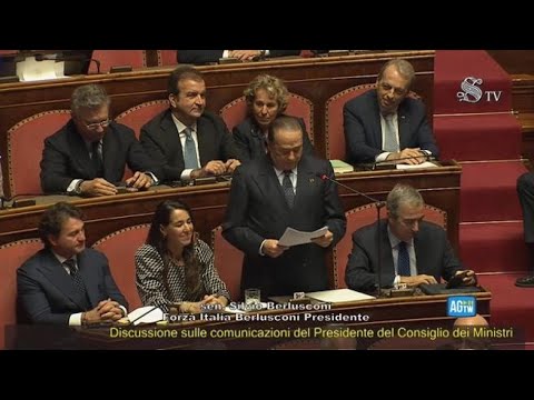 Berlusconi torna a parlare in Senato dopo 9 anni: «Sono felice anche perché è nato il mio…