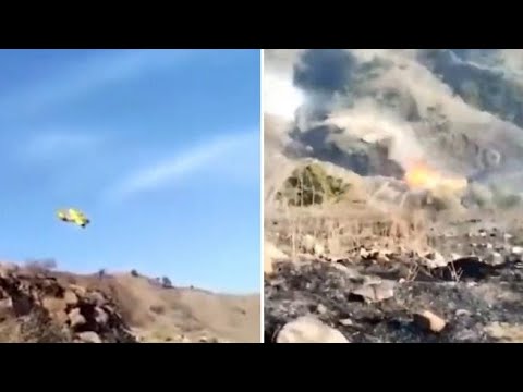 Il nuovo video del Canadair dei vigili del fuoco precipitato sull’Etna: il momento del tragico…