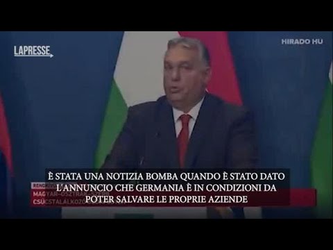 Energia, Orban: «Piano Germania? Inizio cannibalismo nell’Unione europea»