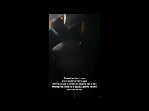 Taxi a Roma, Ema Stokholma e il pagamento con il Pos: «Se lo sapevo la lasciavo a piedi»