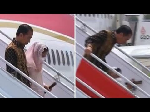 G20, la first lady indonesiana scivola sulla scaletta dell’aereo