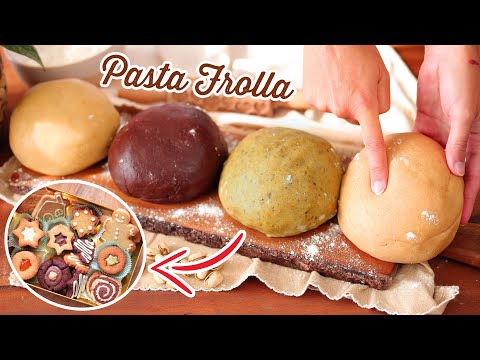 La mia PASTA FROLLA SENZA UOVA in 4 Versioni: Pistacchio, Gingerbread, Mandorle e Cioccolato 😊