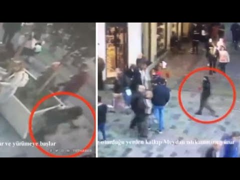 Un video mostra il momento in cui la presunta attentatrice di Istanbul lascia uno zaino sulla…