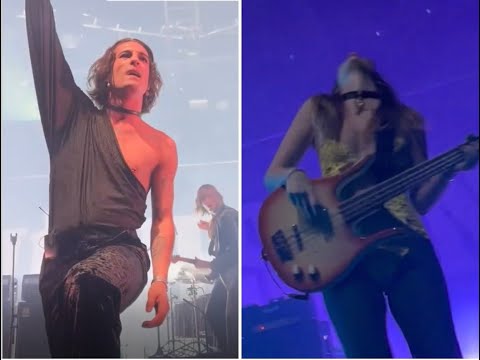 Maneskin, Damiano e Victoria travolgenti sul palco del concerto di Denver