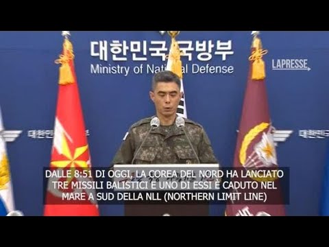 Corea del Sud: «Missili nordcoreani vicini alla nostra costa, Risponderemo con severità»
